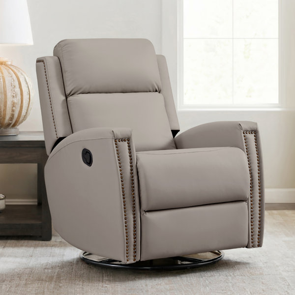 Red Barrel Studio® Shamelia Upholstered Manual Swivel Glider Recliner